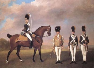 STUBBS, George Soldiers of the Tenth Light Dragoons (mk25) Sweden oil painting art